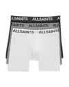 Allsaints 3-pack 5-inch Contour Pouch Boxer Briefs In Grey Multi