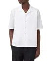 Allsaints Short Sleeve Button-up Shirt In White