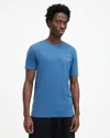 Allsaints Mens Atlantic Blue Brace Crewneck Cotton-jersey T-shirt In Atlantic Blue