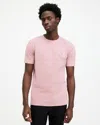 Allsaints Brace Brushed Cotton Crew Neck T-shirt In Bloom Pink