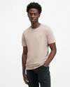 Allsaints Brace Brushed Cotton Crew Neck T-shirt In Boston Taupe