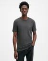 Allsaints Brace Brushed Cotton Crew Neck T-shirt In Carter Grey