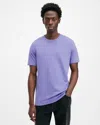 Allsaints Brace Brushed Cotton Crew Neck T-shirt In Floyd Purple