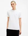 Allsaints Brace Brushed Cotton Crew Neck T-shirt In Optic White