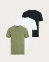 Allsaints Organic Cotton Tonic T-shirt In Opt Wht/green/blk