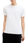 Allsaints Mens Opticwhite Tonic Crewneck Cotton-jersey T-shirt Xl In Optic White