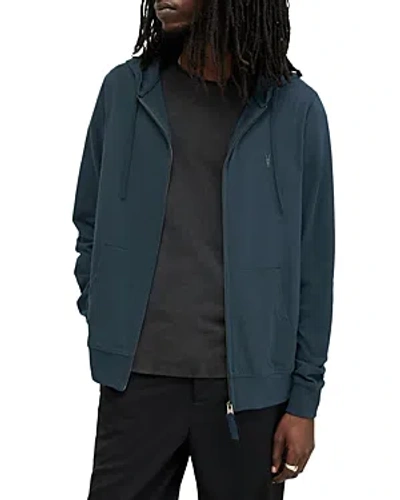 Allsaints Brace Hoodie In Marine Blu