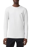 Allsaints Brace Long Sleeve Cotton T-shirt In Optic White