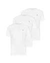 Allsaints Brace Brushed Cotton 3 Pack T-shirts In White