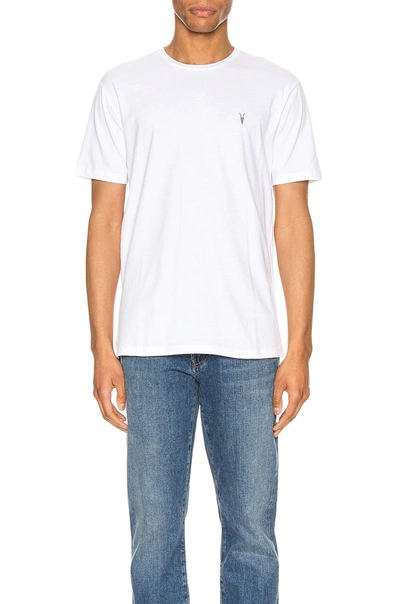 Allsaints Brace Tonic Crew Tee In White