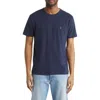 Allsaints Brace Tonic Slim Fit Cotton T-shirt In Mercury Blue