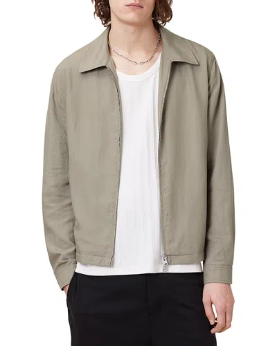 Allsaints Bradner Regular Fit Trucker Jacket In Baked Brown
