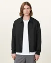 Allsaints Bradner Regular Fit Trucker Jacket In Black