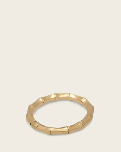 Allsaints Brass Clara Hinge Bracelet In Gold