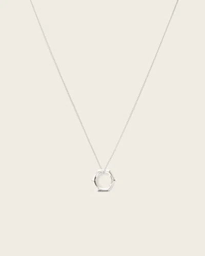 Allsaints Brass Clara Small Necklace In Metallic