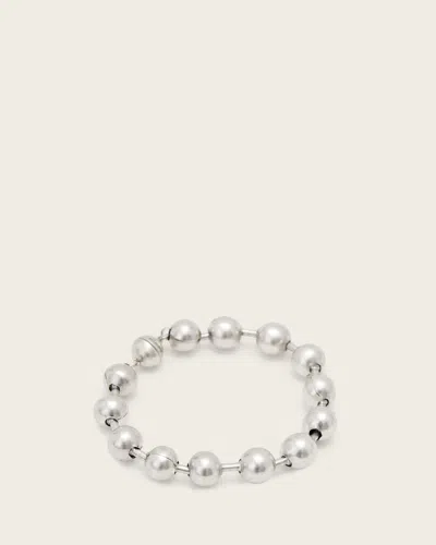 Allsaints Brass Ebby Chunky Bracelet In Orange