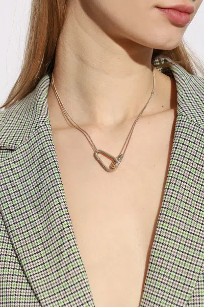 Allsaints Brass Necklace In Gold