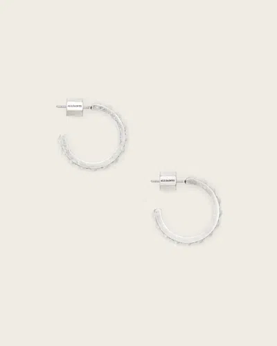 Allsaints Brass Nellie Post Back Large Earrings In Pattern