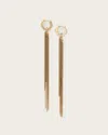 Allsaints Brass Rae Chain Earrings In Pattern