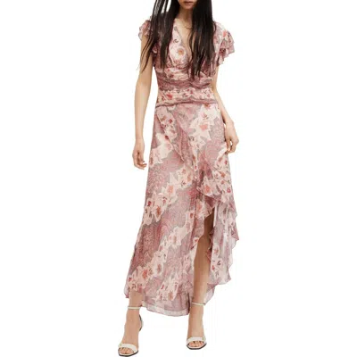 ALLSAINTS ALLSAINTS BREA CASCADE FLORAL PAISLEY DRESS