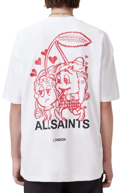 Allsaints Breakup Cotton Graphic T-shirt In Black