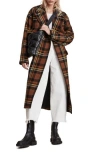 Allsaints Bree Coat In Brown