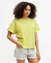 Allsaints Briar Relaxed Fit Crew Neck T-shirt In Yellow