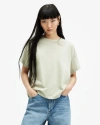 Allsaints Briar Relaxed Fit Crew Neck T-shirt In Muted Green