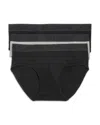 Allsaints 3-pack Contour Pouch Briefs In Black Multi