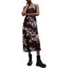 Allsaints Bryony Midi Slip Dress In Monica Petal Pink