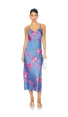 Allsaints Bryony Iona Maxi Slip Dress In Purple