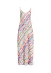 Allsaints Bryony Melissa Midi Slipdress In Multi