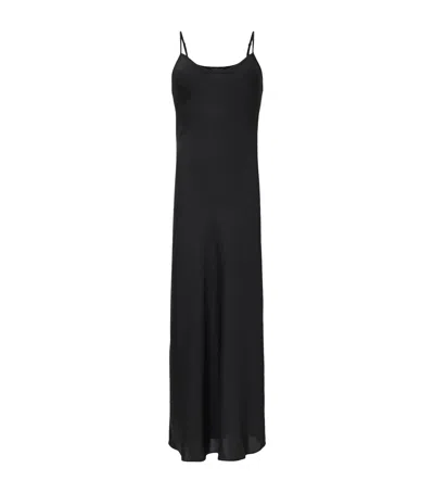 Allsaints Bryony Midi Slip Dress In Black