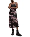 Allsaints Bryony Midi Slip Dress In Monica Petal Pink