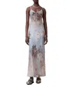 Allsaints Bryony Maxi Slip Dress In Bloom Soft