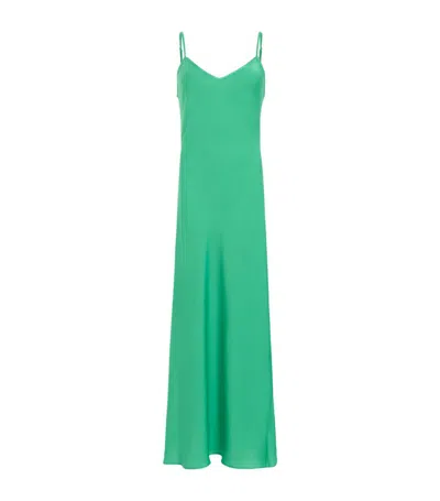 Allsaints Bryony Slip Dress In Green