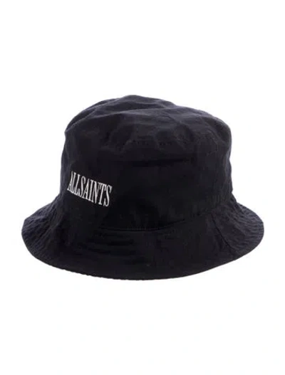 Pre-owned Allsaints Bucket Hat In Black