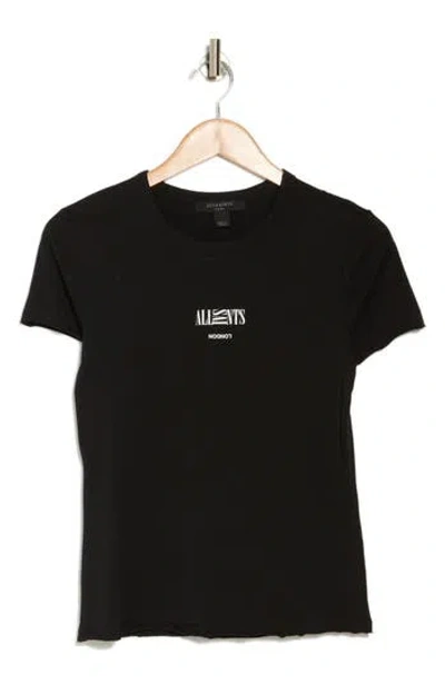 Allsaints Burman Bela Logo Graphic T-shirt In Black