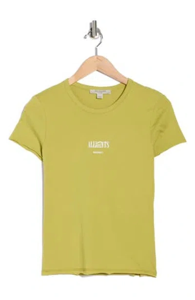 Allsaints Burman Bela Logo Graphic T-shirt In Green