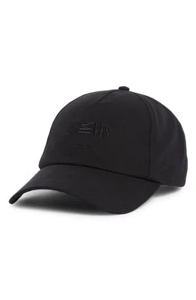 Allsaints Burman Logo Baseball Cap In Black