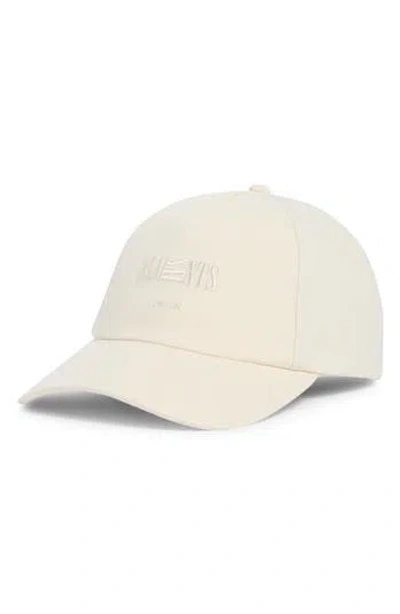 Allsaints Burman Logo Baseball Cap In White