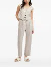 Allsaints Button-front Waistcoat In Neutral