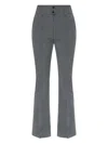 Allsaints Buttoned Trousers In Gray
