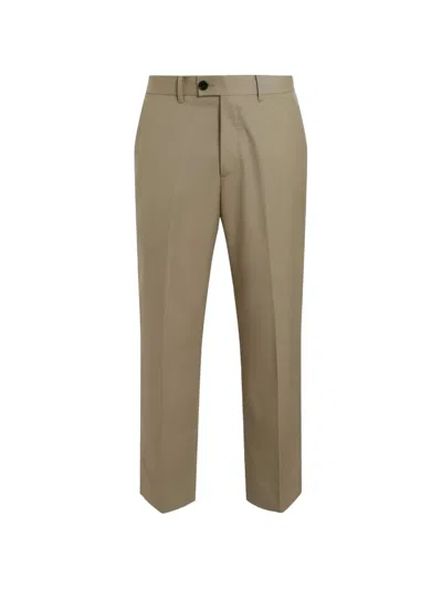 Allsaints Buttoned Trousers In Gray