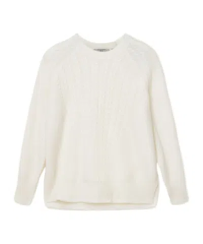 Allsaints Cable-knit Sweater In White