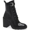 Allsaints Cacey Lace-up Bootie In Black