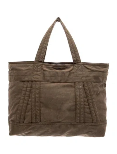 Pre-owned Allsaints Canvas Tote In Brown