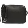 Allsaints Captain Leather Square Crossbody Bag In Black