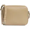 Allsaints Captain Leather Square Crossbody Bag In Gray