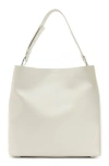 Allsaints Captain N/s Leather Shoulder Bag In Pampas White